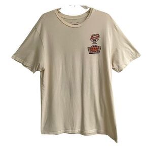 Fox Racing Disquiet Atomic Cocktail Crewneck T-shirt Men’s XL Cream 100% Cotton